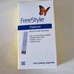 1 × 50 Freestyle Optium Blood Glucose Test Strips. New sealed