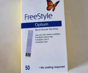 1 × 50 Freestyle Optium Blood Glucose Test Strips. New sealed