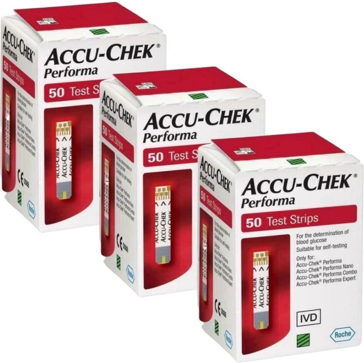 Accu Chek Performa Test Strips - 3 boxes of 50 - Brand New Stock