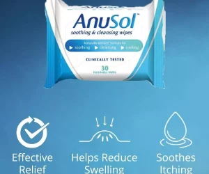 Anusol Soothing & Cleansing flushable and biodegradable 30 Wipes - Select Pack