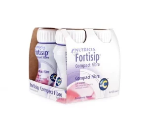 Fortisip Compact Fibre Strawberry Flavour 8x125ml Exp-11/2025