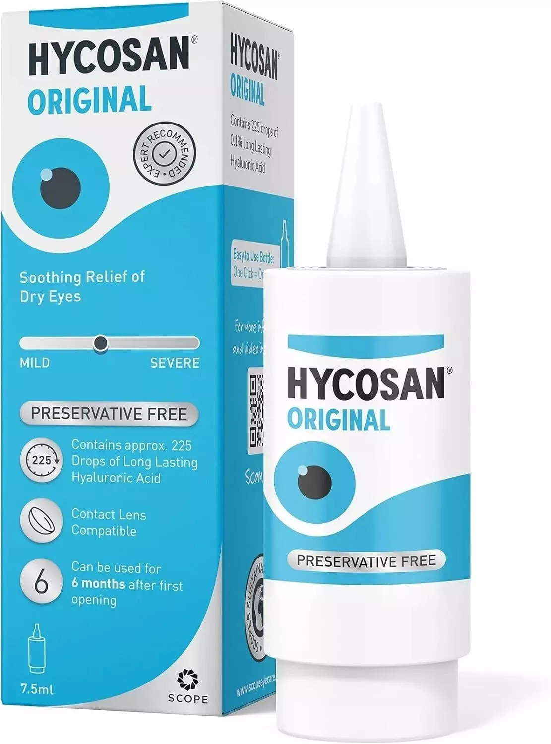 Hycosan Original - Preservative Free Lubricating Dry Eye Drops - Choose Pack