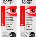 Hylo-Forte Lubricating Eye Drops for Dry eyes 2 x 10ml (2 Packs)