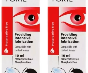 Hylo-Forte Lubricating Eye Drops for Dry eyes 2 x 10ml (2 Packs)