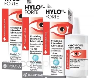 Hylo-Forte Lubricating Eye Drops for Dry eyes 3 x 10ml (3 Packs)