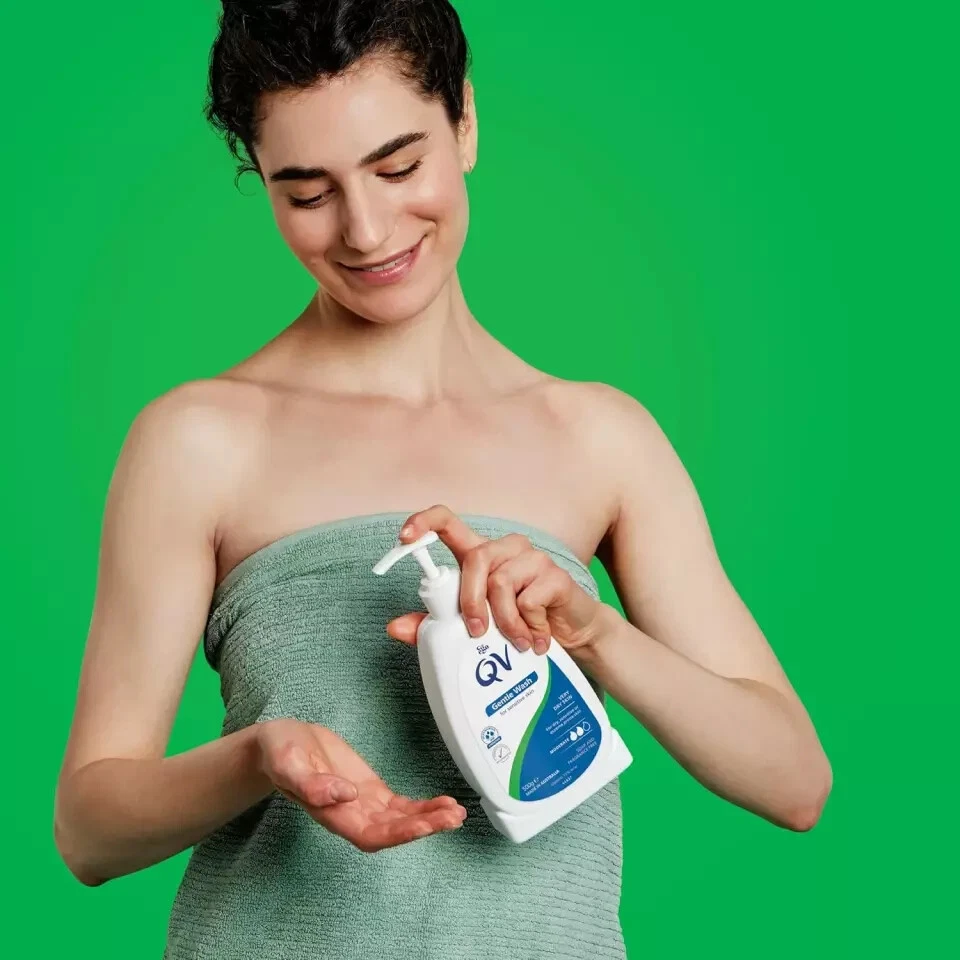 QV Gentle Wash Soap, Body Wash for Eczema and Dry Skin Conditions - Choose Pack8