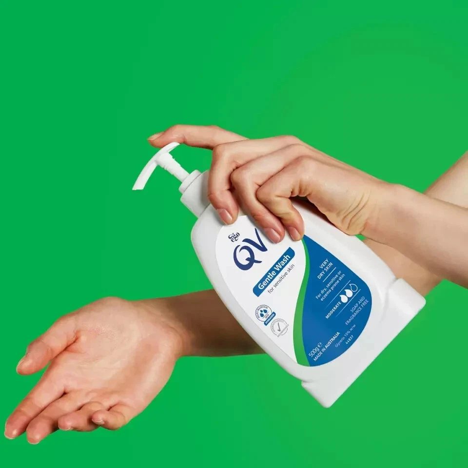 QV Gentle Wash Soap, Body Wash for Eczema and Dry Skin Conditions - Choose Pack9