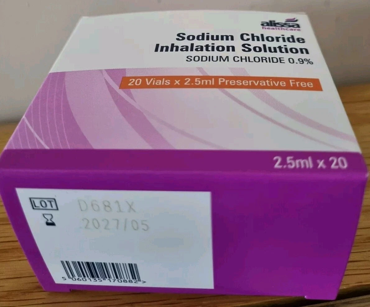 Sodium Chloride Inhalation Solution 0.9% - 20 X 2.5ml (Packaging May Vary)5