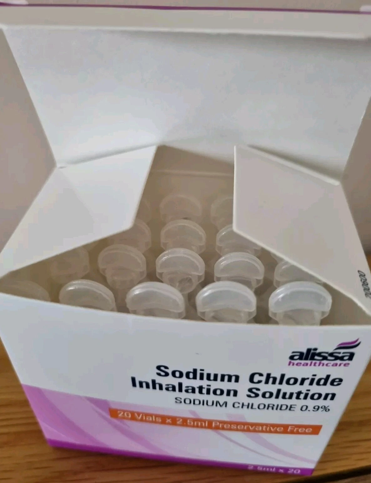 Sodium Chloride Inhalation Solution 0.9% - 20 X 2.5ml (Packaging May Vary)6