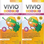 VIVIO Junior Multivitamin Tonic for Kids Orange Flavour - 250ml (Pack of 2)